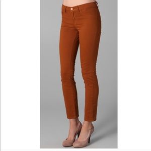 J Brand Terra Cotta Skinny Jean